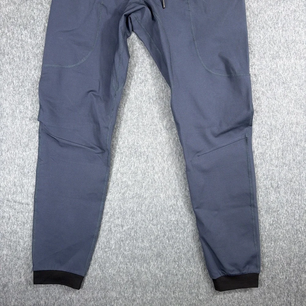 Bylt Pants Mens M Navy Blue Elite Joggers Drawstring Stretch Taper Performance